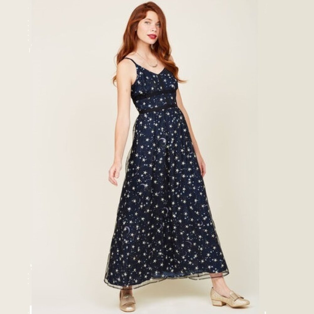 Modcloth Nightfall Fantasia Maxi Dress